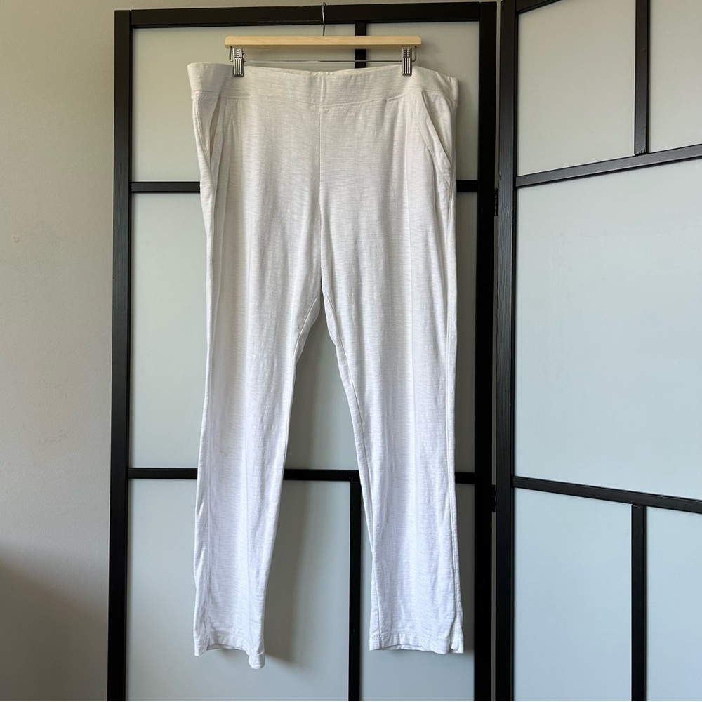[XL] Tommy Bahama White 100% Cotton Straight Leg Beach Lounge Pants - Picture 2 of 10